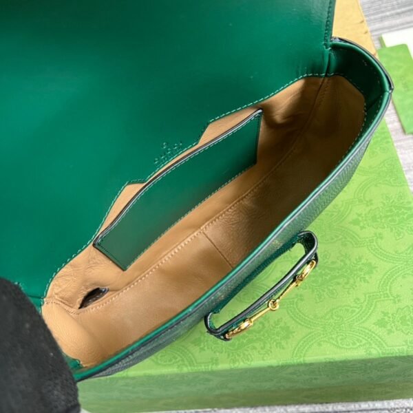 gg Horsebit 1955 Lizard Mini Bag Green For Women, Women’s Bags 8in/20cm gg? ?675801 LUZ0G 3154