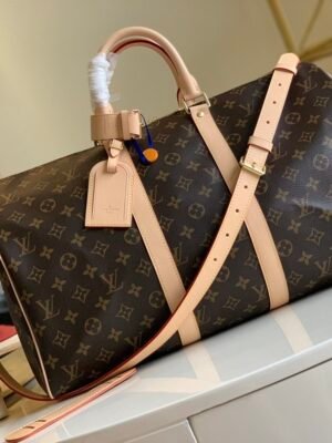 LV Keepall Bandouliere 45 Monogram Canvas For Women,  Travel Bags 17.7in/45cm LV M41418