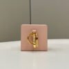 FI Logo Box Keychain Pink Charm Bag For Woman 8cm/3in