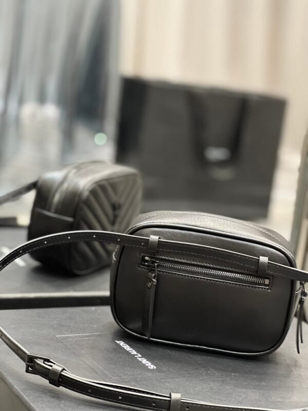 YSSL Lou Belt Bag Black In Matelass¨¦ Black Metal Hardware For Women 6.1in/15cm YSL 534817DV7081000