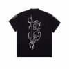 Balenciaga T-shirt with Gothic Flame Logo