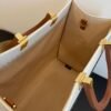 FI Sunshine Medium Tote Bag Light Grey Canvas For Women, Bags, Shoulder Bags 13.8in/35cm FF 8BH386