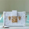 LV Petite Malle Monogram White For Women,  Shoulder And Crossbody Bags 7.9in/20cm LV M20847