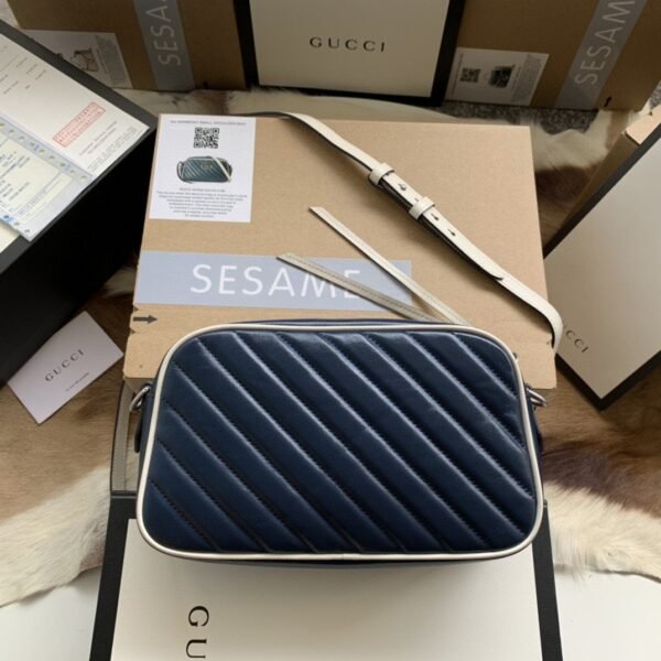 gg Marmont Matelass¨¦ Shoulder Bag Blue For Women 9.5in/24cm gg