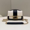 FI Baguette Chain Black and White Bag For Woman 19cm/7.5in