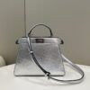 FI Peekaboo Small Silver Bag For Woman 27cm/11in