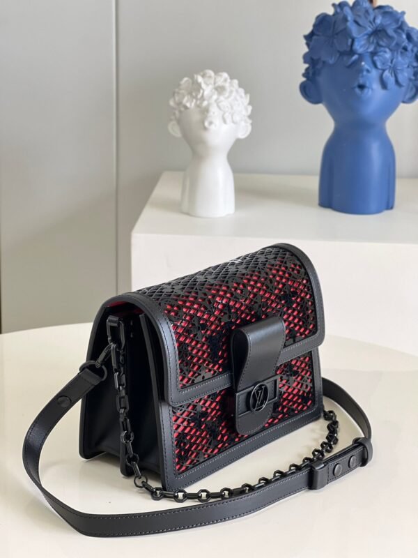 LV Limited Dauphine MM Bags By Nicolas Ghesqui¨¨re With Monogram Lace Black For Women 25cm LV
