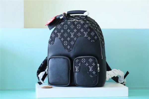 ae6dbf30 LV Multipocket Backpack Monogram Drip Black By Nigo For Men, Bags 40cm LV M45973
