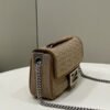 FI Baguette Chain Midi Beige FF Fabric Bag For Woman 14.5cm/6in 8BR793AHW5F1F2J