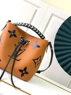 LV LV Crafty Neonoe MM Bucket Bag Caramel For Women, Women¡¯s Handbags, Shoulder Bags 10.2in/26cm LV M56888