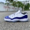 AIR JORDAN 11 LOW PURPLE CONCORD WHITE/BLACK-CONCORD