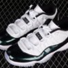 AIR JORDAN 11 RETRO LOW EMERALD WHITE/EMERALD RISE-BLACK