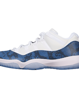 AIR JORDAN 11 RETRO LOW NAVY SNAKESKIN 2019 WHITE/BLACK