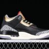 AIR JORDAN 3 RETRO BLACK/FIRE RED/METALLIC GOLD/CEMENT GREY