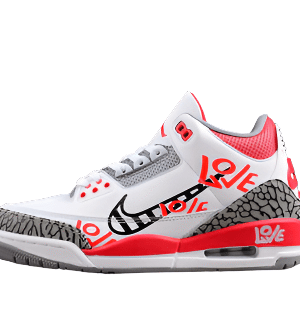 AIR JORDAN 3 RETRO FIRE RED WHITE/BLACK/GREY/RED