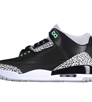 AIR JORDAN 3 RETRO GREEN GLOW BLACK/GREEN GLOW/WOLF GREY/WHITE