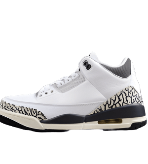 AIR JORDAN 3 RETRO GS WHITE/BLACK/IRON/LIGHT ASH GREY/SAIL/CEMENT GREY