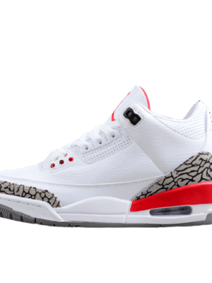 AIR JORDAN 3 RETRO HALL OF FAME WHITE/CEMENT GREY-BLACK-FIRE RED