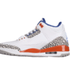 AIR JORDAN 3 RETRO KNICKS WHITE/OLD ROYAL-UNIVERSITY ORANGE-TECH GREY