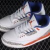AIR JORDAN 3 RETRO KNICKS WHITE/OLD ROYAL-UNIVERSITY ORANGE-TECH GREY