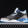 AIR JORDAN 3 RETRO SPORT BLUE-WOLF GREY/BLACK