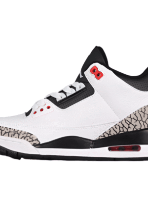 AIR JORDAN 3 RETRO WHITE/BLACK-CMNT GRY-INFRRD 23