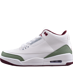 AIR JORDAN 3 RETRO YEAR OF THE DRAGON WHITE/GREEN/RED