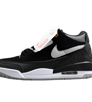 AIR JORDAN 3 TINKER BLACK/CEMENT GREY-METALLIC GOLD