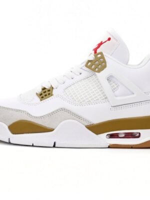 Air Jordan 4 White Brown