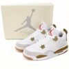 Air Jordan 4 White Brown