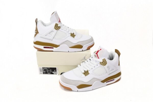 Air Jordan 4 White Brown