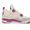 Air Jordan 4 White Purple Grey