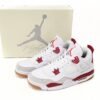 Air Jordan 4 White Red