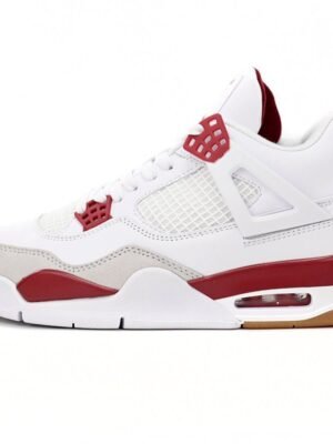 Air Jordan 4 White Red