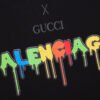 GUCCI x BALENCIAGA DRIP LOGO T-SHIRT BLACK