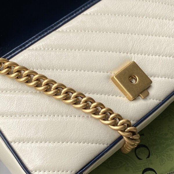 gg Marmont Matelass¨¦ Mini Bag  White For Women 9in/22cm gg