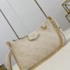 b229ad26 LV Easy Pouch On Strap Monogram Empreinte Crème White For Spring, Women’s Handbags, Shoulder Bags 7.5in/19cm LV M81066