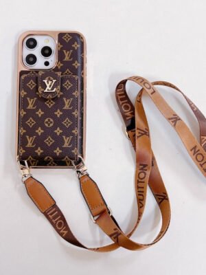 Lou Gold Cover Crossbody iPhone Case