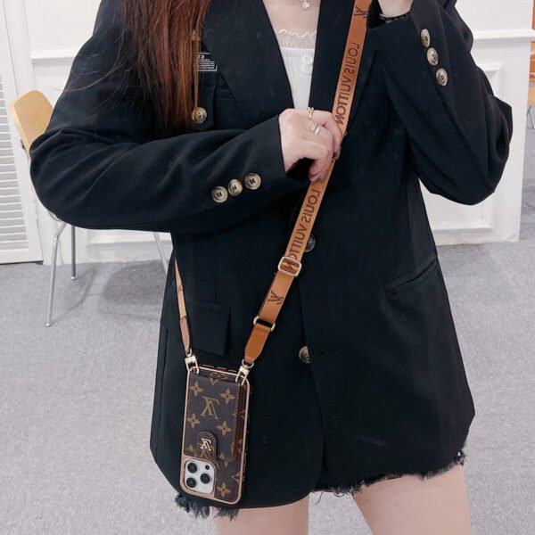 Lou Gold Cover Crossbody iPhone Case