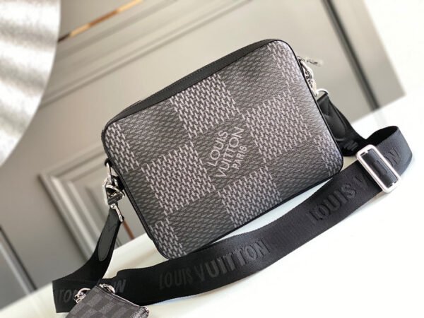 b31e884c LV Trio Messenger Damier Graphite Black For Men, Bags, Shoulder And Crossbody Bags 9.8in/25cm LV N50017