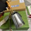 gg Bamboo 1947 Mini Top Handle Bag Silver For Women, Women’s Bags 6.7in/17cm gg