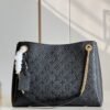 LV Surene MM Monogram Empreinte Black For Women,  Shoulder Bags 14.6in/37cm LV M43758