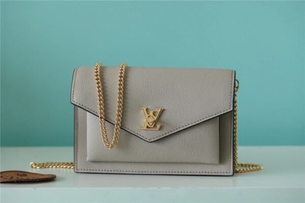 LV Mylockme Chain Pochette Grey For Women,  Shoulder and Crossbody Bags 7.5in/19cm LV?