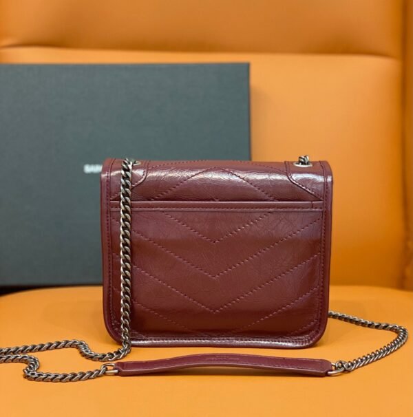 b5405464 YSSL Niki Wallets On Chain Burgundy For Women 7.5in/19cm