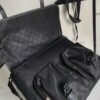 gg Shoulder Bag Nylon Shima Black gg Embossed For Men 13.8in/35cm gg