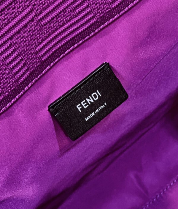 FI Sunshine Medium Purple FF fabric shopper Bag For Woman 31cm/12in 8BH386AHWCF037T