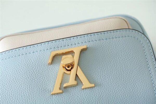 LV Lockme Tender Light Blue For Women, Women¡¯s Handbags, Shoulder And Crossbody Bags 7.5in/19cm LV