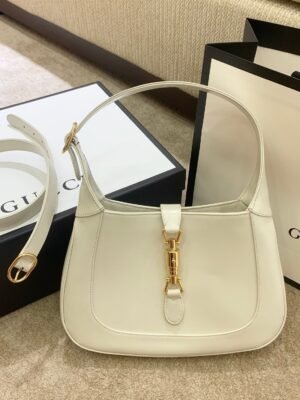 gg Jackie 1961 Small Shoulder Bag White For Women 10.8in/27.5cm gg 636709 10O0G 9022