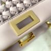 FI Peekaboo Mini Pale Pink Braided Bag For Woman 18cm/7in