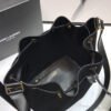 YSSL All-Over Monogram Bucket Bag Black For Women 10.5in/27cm YSL?